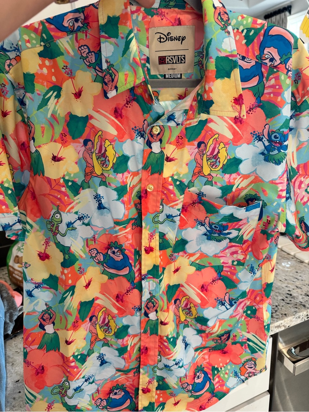 RSVLTS Tropical Lilo & Stitch Hawaiian Shirt - Multicolor